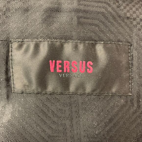 VERSUS by GIANNI VERSACE Size XS Black Not Listed Patent Biker Jacket - Picture 7 of 8